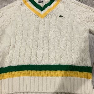 Lacoste cricket tennis sweater